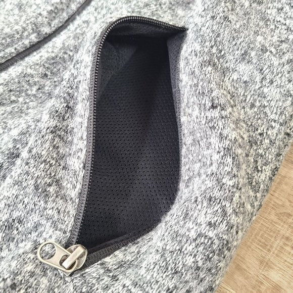 GIII Apparel AZ Cardinals Full Zip Womens SM Black Heather Gray Knit Zip Pockets - Picture 4 of 10